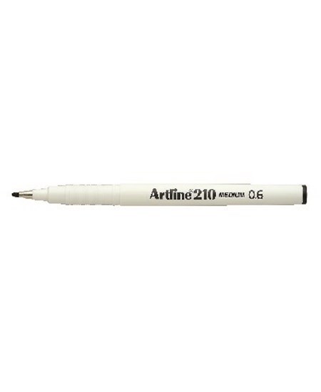 Fineliner Artline 210 M 0.6 sort