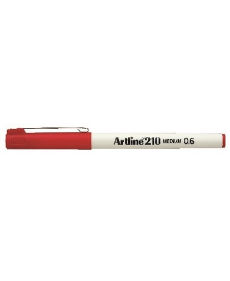 Fineliner Artline 210 M 0.6 rød