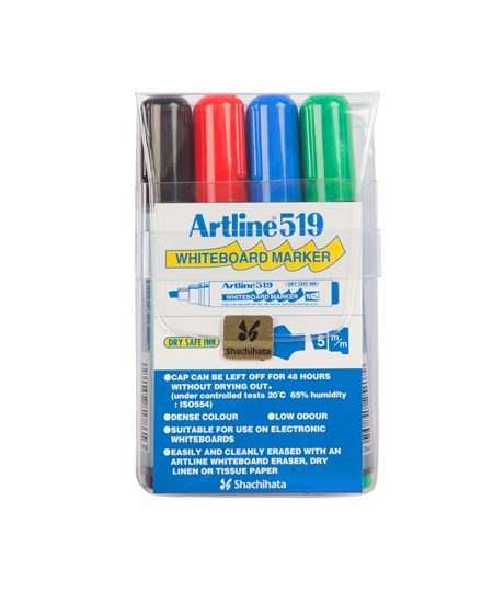 Whiteboard Marker Artline 519 4-sæt