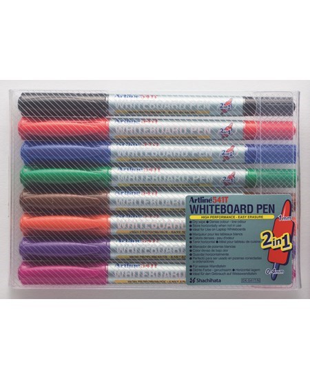 Whiteboard Marker Artline 541T 2-i-1 8-sæt