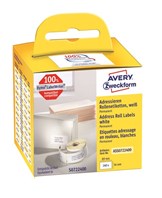 Avery adresseetiket på rulle 89x36mm (260)