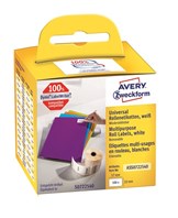 Avery aftagelig etiket på rulle 57x32mm (500)