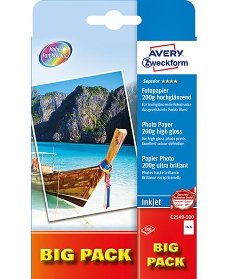 10x15 Fotopapir glossy inkjet 200g (100)