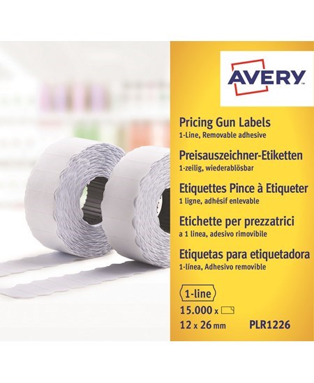 Labels 26x12 G1 White 10-rolls