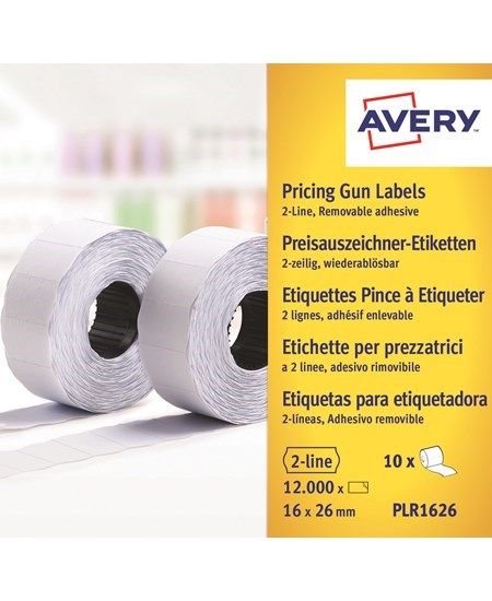 Labels 26x16 G1 White 10-rolls