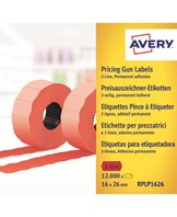 Labels 26x16 G2 fluor red 10-rolls