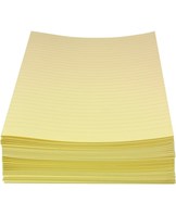 Bantex Konceptpapir, gult, linjeret (250)