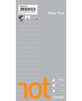 Bantex not notesblok, 105×210, linjeret