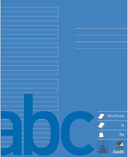 Bantex Skolehæfte 17X21 24 Linjer, Koboltblå