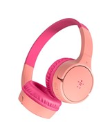 SOUNDFORM Mini Wireless On-Ear Headphones for Kids Pink