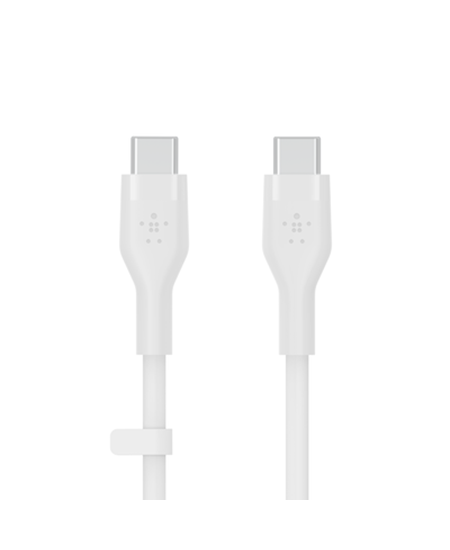 BOOST CHARGE USB-C to USB-C Silicone Cable 3M, White