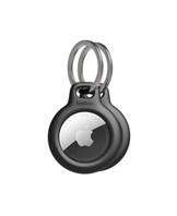 Secure holder with Keyring - Airtag - 2 Pack, Black