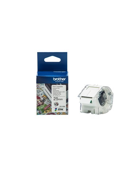 Brother CZ-1004 tape hvid 25mm x 5m