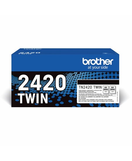 TN2420 TWIN-pack black toners (2 x 3K)