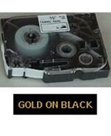 Brother TZe tape 12mmx8m gold/black