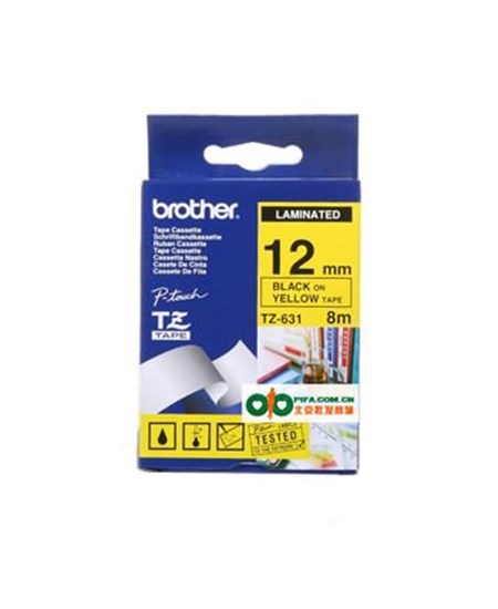 Brother TZe tape 12mmx8m black/yellow