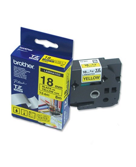 Brother TZe tape 18mmx8m black/yellow