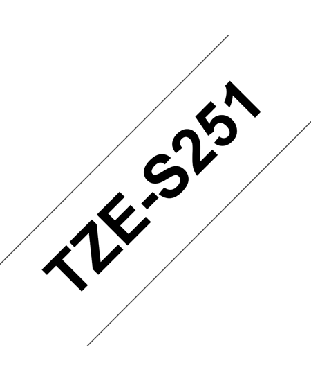 TZeS tape 24mmx8m strong black/white
