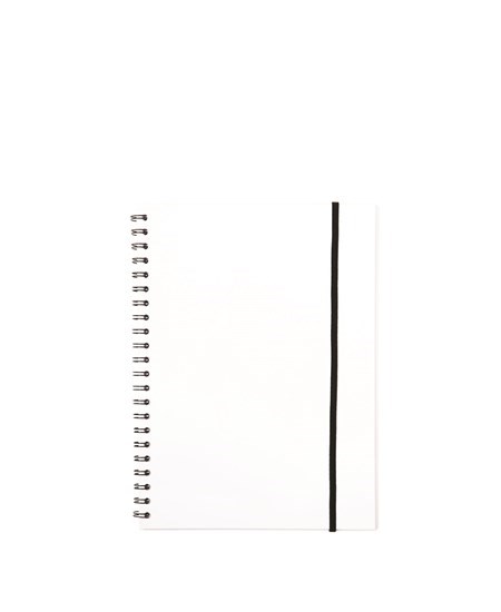 Notesbog A5 plast med spiralryg transparent