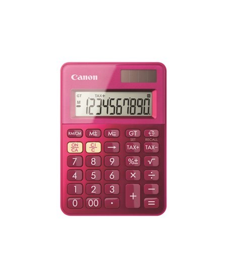 Canon LS-100K-MPK mini pocket calculator pink