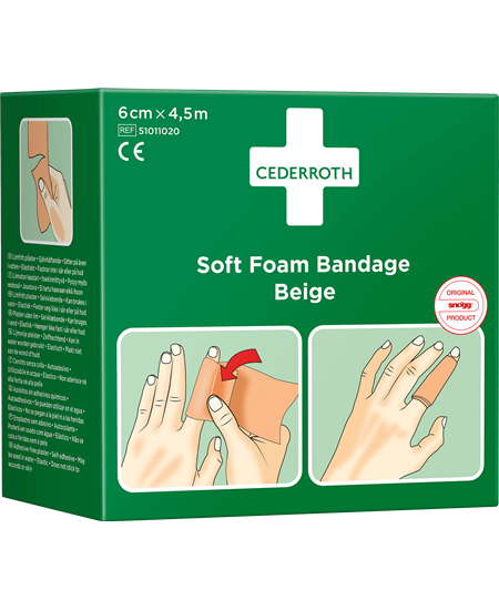 Soft Foam Bandage Beige 6cm x 4,5m