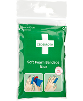 Soft Foam Bandage Blå 6cm x 40 cm