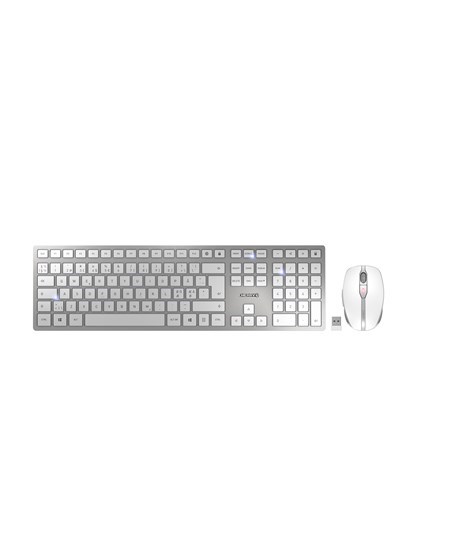 Cherry DW 9100 Slim Wireless Desktop, Silver