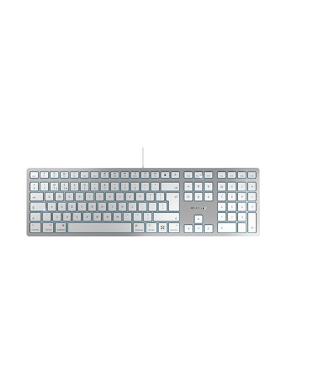 Cherry KC 6000C Slim for MAC, Silver/White