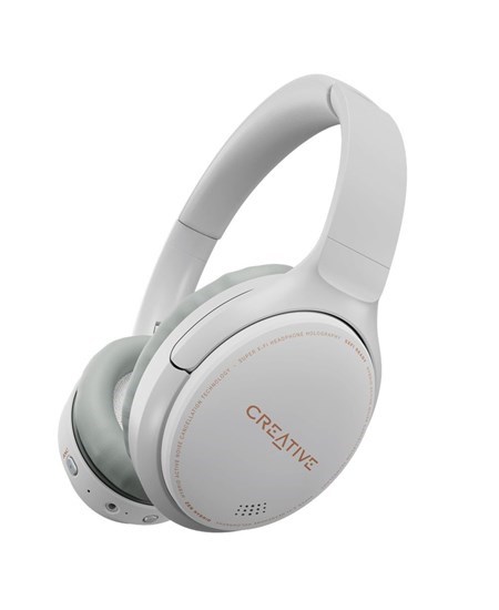 Zen Hybrid Wireless Over-ear Headphones ANC, White