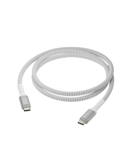 Re-charge - BRD Cable - USB-C to USB-C, White (1.2m)