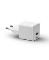Re-charge - Wall Charger GaN - USB-C+USB-A 30W+18W EU, White