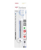 Viskelæder pen Tombow MONO zero 2,5x5mm hvid blister