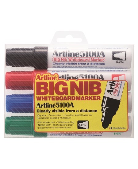 Whiteboard Marker Artline 5100A BIG 4-sæt