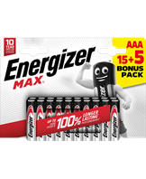 Energizer MAX AAA/E92 (15+5 pack)