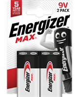 Energizer MAX 9V/6LR61 (2-pack)