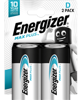 Energizer Max Plus D/E95 (2-pack)