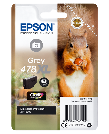 478XL Grey Claria Photo HD Ink