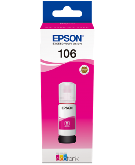 T106 EcoTank Magenta Ink bottle