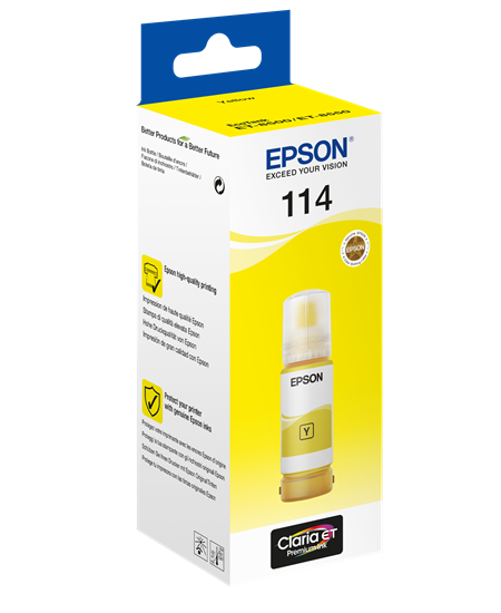 114 EcoTank Yellow Ink bottle