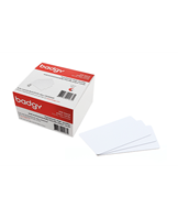 Badgy blank white 0,76mm thick paper cards (100)