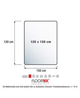 Advantage antistatisk stoleunderlag PVC 120x150 cm hårdt gul