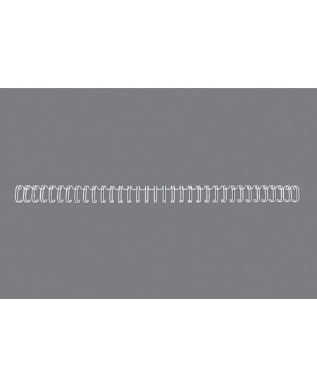 Spiralringe metal 3:1 No5 8mm A4 hvid (100)