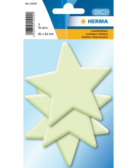 Herma stickers selvlysende stjerner (3)