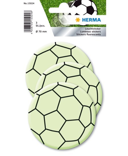 Herma stickers selvlysende fodbolde (3)