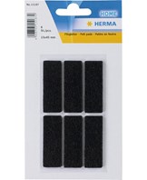 Herma Home filtfødder 45X15mm sort (6)