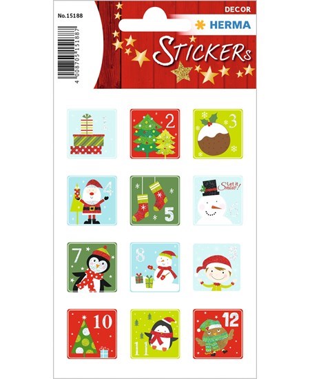 Herma stickers Christmas 1-24 julekalender (2)