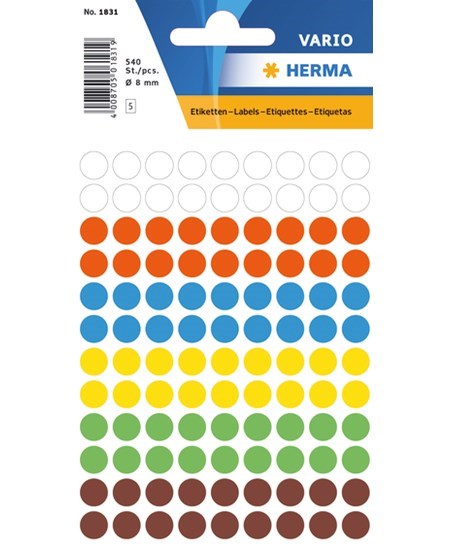 Herma etiket manuel ø8 ass (540)