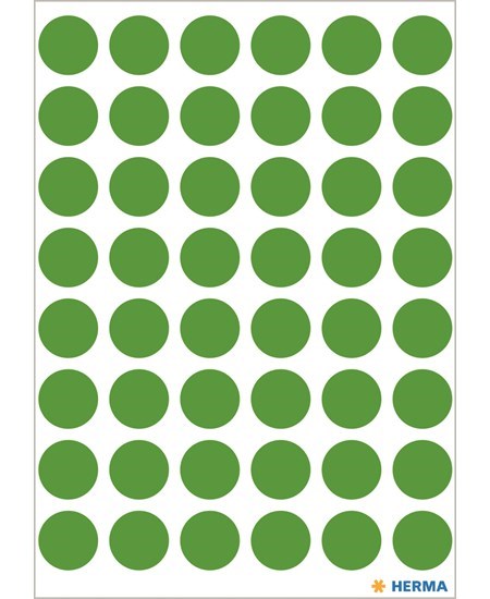 Herma etiket manuel ø13 mørkegrøn (240)