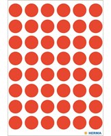Herma etiket manuel ø13 neon rød (240)