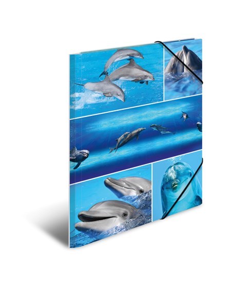 Herma elastikmappe pap A4 delfin